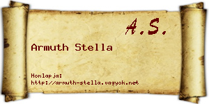 Armuth Stella névjegykártya